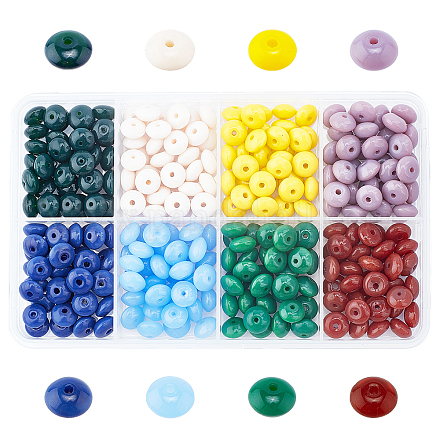 PandaHall Elite Opaque Solid Color Glass Beads GLAA-PH0001-06-1