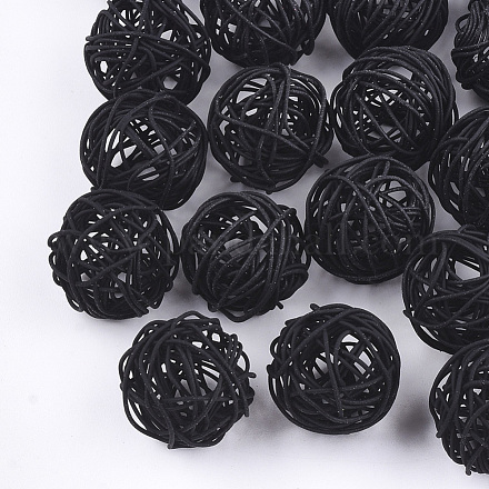 Spray Painted Eco-Friendly Iron Wire Beads X-IFIN-T009-10A-1