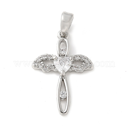 Латунные микро проложить кубического циркония подвески KK-U056-30P-1