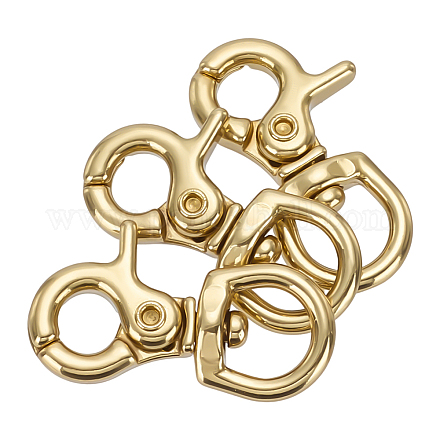 Латунные поворотные застежки-крючки FIND-WH0817-108G-1