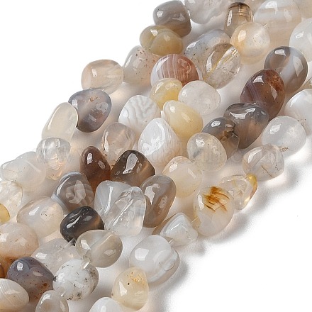 Natur Botswana Achat Perlen Stränge G-D081-A03-1
