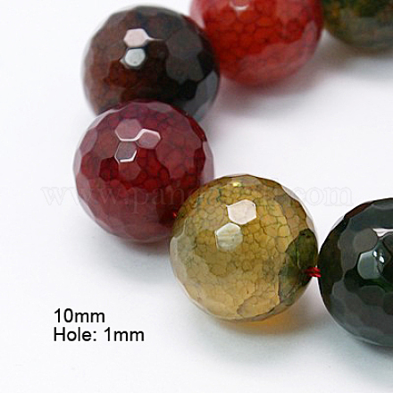 Natural Agate Beads Strands X-G-H1593-10mm-10-1