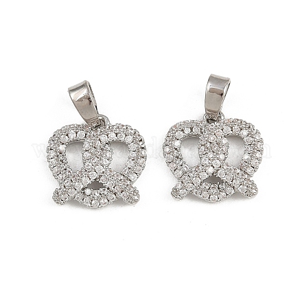 Латунные микро проложить кубического циркония подвески KK-A269-53P-1