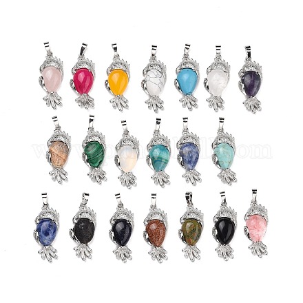 Natural & Synthetic Gemstone Pendants G-M386-01P-1