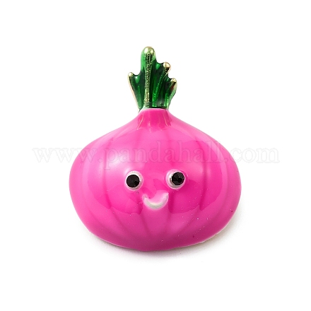 Брошь с эмалью из золотого сплава JEWB-K018-32G-G-1