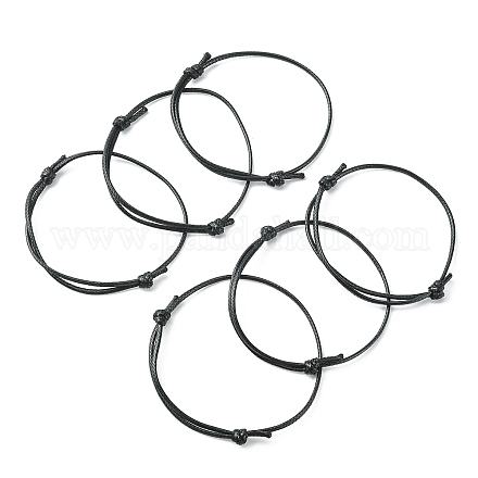 Création de bracelets en corde de polyester ciré coréen AJEW-JB00011-19-1