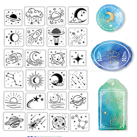 Craspire himmlische transparente Stempel für die Kartenherstellung DIY-WH0167-57-0226-1