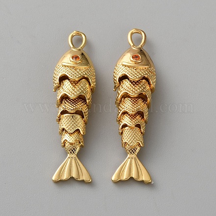 Латунные подвески&nbsp;KK-WH0816-028G-03-1