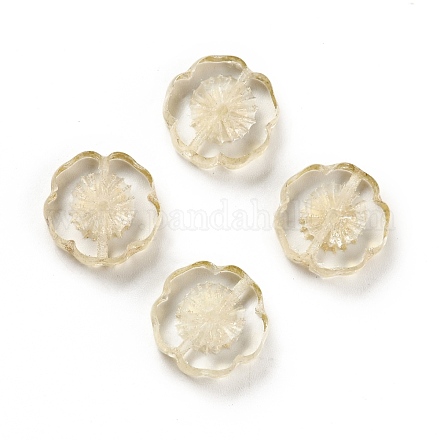 Perles de verre tchèques transparentes GLAA-G077-29B-1