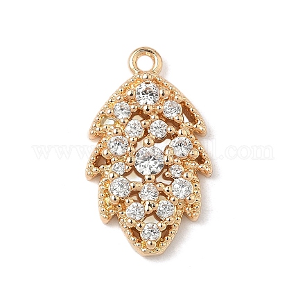 Латунные микро проложить кубического циркония подвески KK-S531-14G-E-1