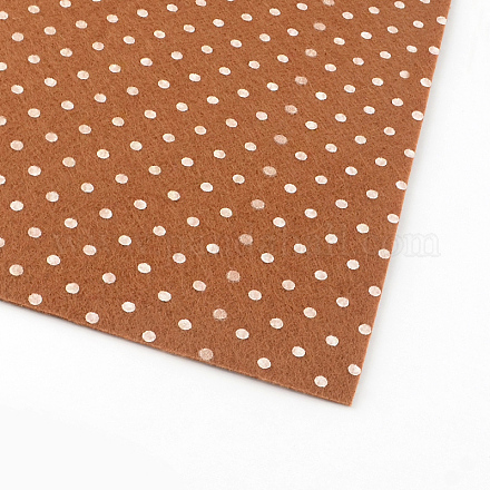 Polka Dot Pattern Printed Non Woven Fabric Embroidery Needle Felt for DIY Crafts DIY-R059-02-1