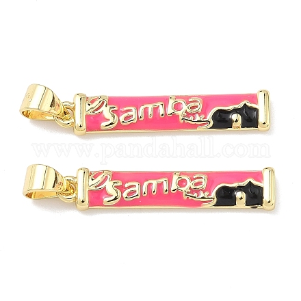 Латунь эмаль подвески KK-P349-12G-1