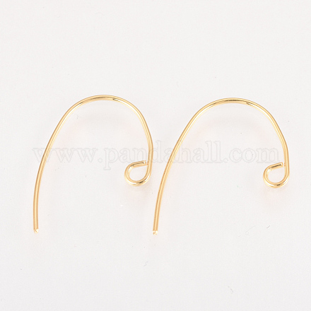 Brass Earring Hooks KK-Q735-360G-1