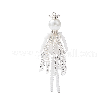 Стеклянные бусы большие подвески PALLOY-MZ00687-03-1