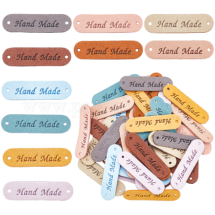 Etiquetas de etiqueta de cuero de imitación de arricraft 60 Uds 10 colores PURS-AR0001-01-1