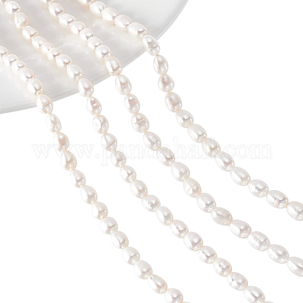 NBEADS 2 Strands Natural Cultured Freshwater Pearl Beads Strands PEAR-NB0001-22-1