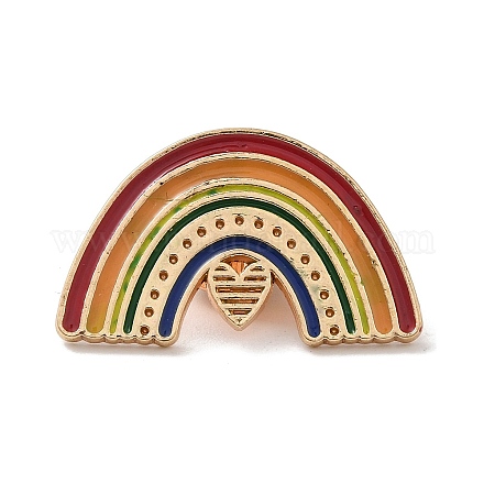 Alfileres de esmalte con tema de arcoíris del orgullo JEWB-G031-01A-1