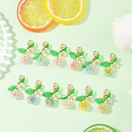 Подвеска из акрилового цветка HJEW-JM04149-1