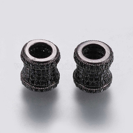 Perles de zircone cubique micro pave en Laiton ZIRC-G132-02B-1