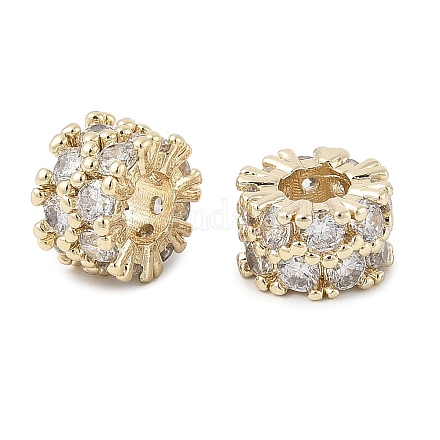 Латунные микро проложить кубического циркония бусы KK-K297-45KCG-1