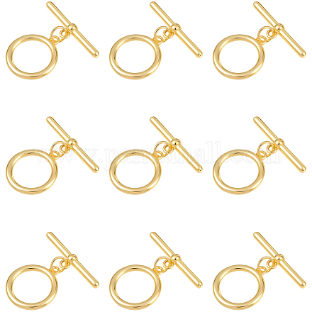 15 комплект латунных застежек-тоглов KK-BBC0021-11-1