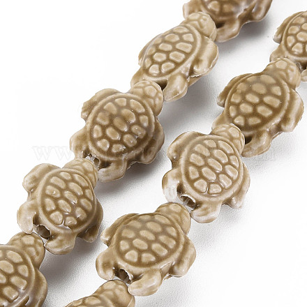 Handmade Porcelain Ceramic Beads Strands PORC-Q265-007H-1