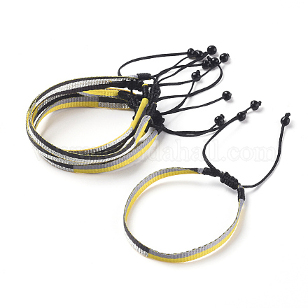 Bracelets de perles tressées réglables unisexes BJEW-J181-01A-1
