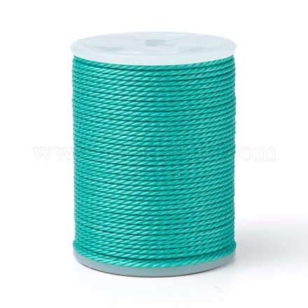 Round Waxed Polyester Cord YC-G006-01-1.0mm-25-1