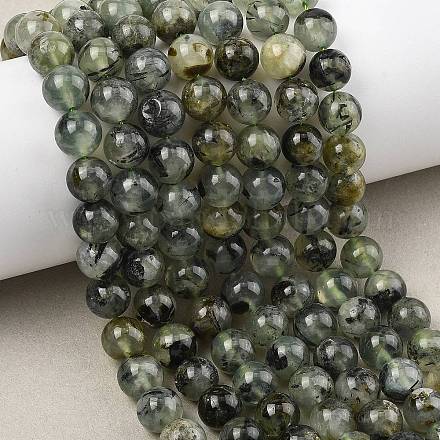 Природные пренит нитей бисера&nbsp;G-D361-02A-10mm-1