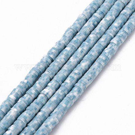 Chapelets de perle en pâte polymère manuel X-CLAY-S094-4mm-A10-1