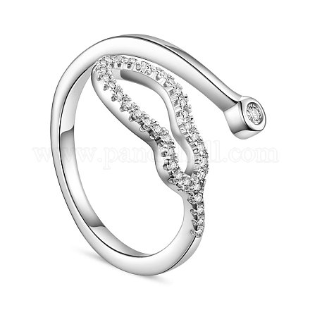 Shegrace rhodinierter Ring aus 925 Sterlingsilber JR667A-1