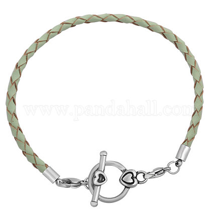 Braided Leather Cord Bracelet Makings MAK-M021-05-A-1