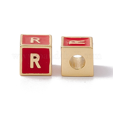 Стойки покрытие латунь эмаль бисер KK-B060-04G-03R-1