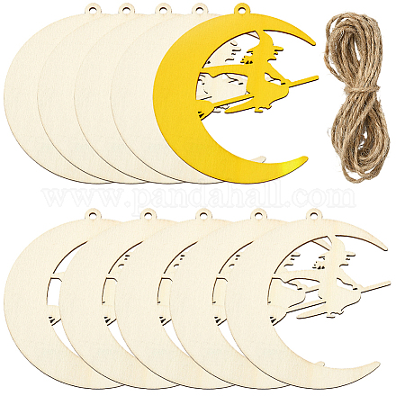 Незаконченные пустые подвески из мдф для художественной росписи WOOD-WH20008-13K-1