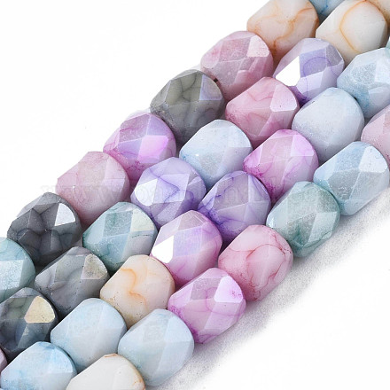 Cuisson opaque de perles de verre peintes EGLA-N006-008-A07-1