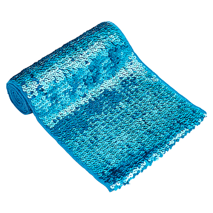 Двусторонняя ткань с блестками из полиэстера и домашних животных DIY-WH0453-78B-1