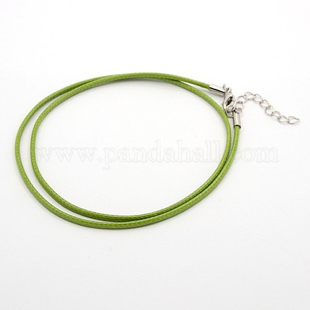 Waxed Cord Necklace Making MAK-F003-13-1
