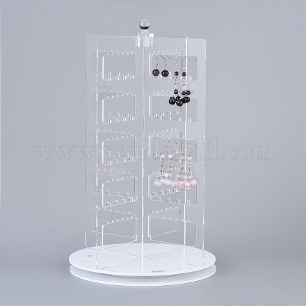 360°Rotating Organic Glass Earring Display Stand EDIS-E025-08-1