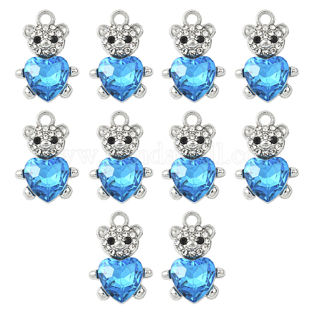 10 шт. подвески из сплава стекла&nbsp;GLAA-YW0005-41P-02-1