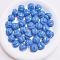Opaque Acrylic Beads, Baking Painted, Cornflower Blue, 16x16mm, Hole: 3mm