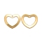 201 Stainless Steel Pendants, Heart, Real 24k Gold Plated, 17.5x20x1mm, Hole: 1.4mm