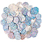 PVC Paillette/Sequin Pendants, Flat Round, Silver, 19.5x0.3mm, Hole: 1.5mm, about 454pcs/50g