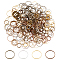 WADORN 480Pcs 4 Colors Earring Beading Hoop Rings, 3 Sizes 8/10/14mm Brass Circle Frames Charms Mixed Color Round Open Bezel Earrings Linking Rings for Earring Bracelet Necklace Jewelry DIY Craft
