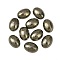 Oval Natural Pyrite Cabochons, 14x10x4.5~5mm