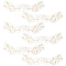 10Pcs Transfer Sticker Proof Removable Temporary Tattoos Stickers, Face Art Paper Stickers, Star, 4.65x15.1x0.03cm