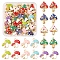 36Pcs 9 Styles Autumn Theme Alloy Enamel Pendants, Cadmium Free & Lead Free, Double Mushroom, Light Gold, Mixed Color, 19.5~23x16~18x2.5~3.5mm, Hole: 1.5~2.5mm, 4pcs/style