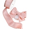 10 Yards Polyester Ruffled Ribbons, for Bowknot, Clothing Ornament, Pink, 1 inch(25mm)