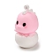 Cartoon PVC Plastic Pendants, Baby Dinosaur Charm, Pink, 47x26x29.5mm, Hole: 3.5mm