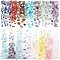 375G 15 Style Natural & Synthetic Gemstone Beads, Undrilled/No Hole, Chips, 25g/style