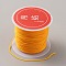 Nylon Chinese Knotting Cord, DIY Material for Jewelry Making, Orange, 0.8mm, about 21.87 Yards(20m)/Roll